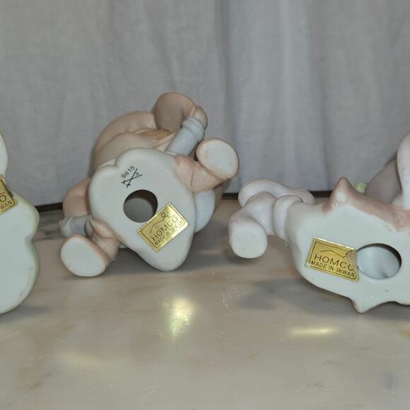 Vintage Homco Pastel Pixie Fairy Garden Elves - Picture 11 of 12